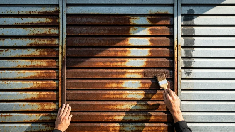 Traitement contre la rouille pour les volets métalliques